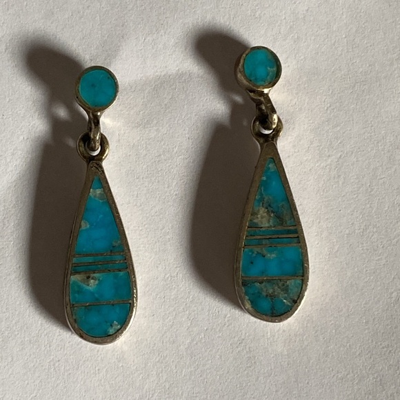 Rick Tolino Earrings Navajo Sterling Silver 925 - Picture 8 of 15